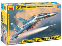 Zvezda 500787294 Sukhoi SU-27 UB Flanker, modélisme, Loisirs, Bricolage, kit de Construction en Plastique, 7294, Non laqué