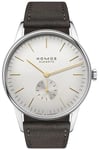 Nomos Glashütte N-379 Orion Sølvfarvet/Læder Ø38 mm