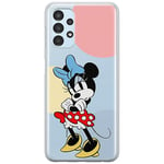 ERT GROUP Coque de téléphone Portable pour Samsung A13 4G Original et sous Licence Officielle Disney Motif Minnie 078 Parfaitement adapté à la Forme du téléphone Portable, partiel imprimé