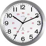 Acctim Wall Clock 74457 25 x 25 x 4.4 x 25 cm Brushed Aluminium