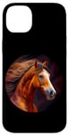 Coque pour iPhone 14 Plus Crinière gracieuse pour cheval de course Nature Force