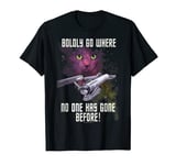 Star Trek Original Series Boldly Go Cat Premium T-Shirt T-Shirt