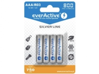 Everactive EVHRL03-800, Laddningsbart batteri, AAA, Nickel-metallhydrid (NiMH), 1,2 V, 2 styck, 800 mAh