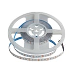 120 LED Strip Light 12W - RGB, IP20, 24V, 8mm, Vit Dubbel PCB, 5m/Rulle - Kulör : RGB