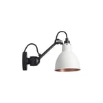 Lampe Gras by DCWéditions - Lampe Gras No304 - Round - Svart bas, Vit med kopparinsida - Yöpöydän valaisimet - Bernard-Albin Gras - Valkoinen