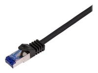 Logilink Professional Ultraflex - Koblingskabel - Rj-45 (Hann) Til Rj-45 (Hann) - 50 M - 6 Mm - S/Ftp - Cat 7 (Kabel) / Cat 6A (Kontakter) - Halogenfri, Formstøpt, Uten Hindringer - Svart, Ral 9011