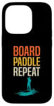 Coque pour iPhone 14 Pro Board Paddle Repeat Stand Up Paddleboard SUP