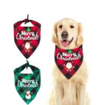 2pc Christmas Triangle Scarf For Dog, Pet Party, New Year Celebration, Christmas Tree Decor