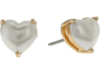 Kate Spade New York Heart Studs, Pearl