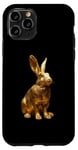 Coque pour iPhone 11 Pro Lapin doré