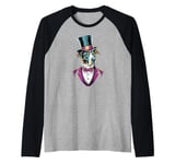 Dog in a suit Raglan Baseball Tee