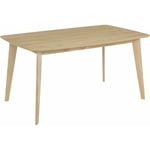 Rendez-vous Déco - Table rectangulaire 6 personnes en bois clair 150 cm - oman