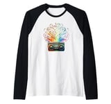 Boombox Old School 80s Music Hip Hop Raglan Baseball Tee