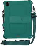 Trolsk Silicone Case with Lanyard(iPad Pro 11/Air 5/Air 4) - skal - Grön