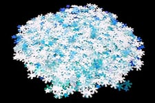 Bright Ideas Star & Snowflake Sequins. 100g Jar Assorted Shapes Colours and Sizes for Arts & Crafts Ideal for Schools, Home Crafting, Kids Scrapbooking & Sewing Embellishments. PVC Material. BI8056.