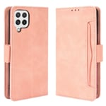 SKALO Samsung A22 4G 6-FACK Plånboksfodral - Rosa Rosa