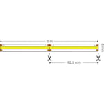 SLC LED Strip Cob 24V 11W/m 3000K, 5M