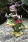 97121  FIGURINE TROLL  4 ELFES ASSORTIS SUR ANIMAUX  PIXIE ELFE PIXIES LUTIN FEE