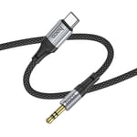 Hoco USB-C till Aux 3.5mm Kabel 1m UPA26 - Svart