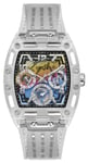 Guess GW0499G3 Men's Phoenix (41.5mm) Rainbow Dial / Clear Watch