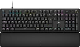 K70 CORE RGB CLAVIER MÉCANIQUE DE JEU AVEC REPOSE-PAUME - TOUCHES LINÉAIRES PRÉ-LUBRIFIÉES MLX RED - AMORTISSEMENT DU SON - COMPATIBLE ICUE - AZERTY FR LAYOUT - NOIR[KEY230236]