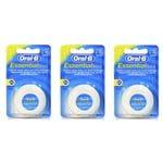 Oral-B Essential Floss Unwaxed Dental Floss - Pack of 3