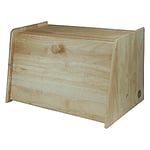 Rubber Wood Bread Bin Drop Front