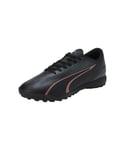 Puma Unisex Adults Ultra Play Tt Soccer Shoes, Puma Black-Copper Rose, 47 EU