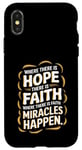 iPhone X/XS Where there is hope there is faith christian black women Case