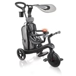 GLOBBER - Tricycle évolutif explorer 4-en-1 Deluxe Play Black Grey