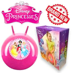 Disney Princess Bouncy Space Hopper Ball Pink & Pump, Kids Present Outdoor Gift