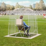 VEVOR Tente de Sport Transparente pour 1 Personne, Tente à Bulle Instantanée, Résistant aux Intempéries, Abri d'Extérieur avec Vue Dégagée, pour Football, Événements Sportifs, Pêche en Plein Air