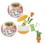 Miniverse - Lot de 2 boules thème Lifestyle - Kit de cuisine créative en résine avec Lumière UV - Non comestible - Aléatoire