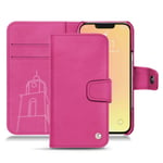 Housse cuir Apple iPhone 13 - Rabat portefeuille - Rose - Cuir lisse premium - Neuf