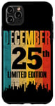 iPhone 11 Pro Max December 25 Limited Edition 25th Day Retro Vintage Birthday Case