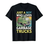 Just a Boy who loves Garbage Trucks Kids Toddlers Boys T-Shirt