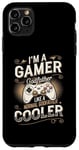 Coque pour iPhone 11 Pro Max Gamer Godfather pour hommes, jeux vidéo amusants, vintage