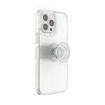 PopSockets: Coque PopCase pour iPhone 12 Pro Max avec un Support PopGrip Slide Repositionnable et une Poignée avec Top interchangeable - Clear