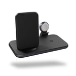 Zens 4 in 1 Stand+Watch Wireless Charger - Svart