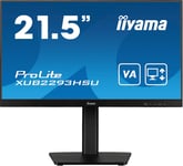 iiyama a ProLite XUB2293HSU-B7 - LED monitor - 21.5" - 1920 x 1080 Full HD (1080p) @ 100 Hz - IPS - 300 cd/m² - 1000:1 - 1 ms - HDMI  DisplayPort -