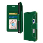 Wallet Folio Case with Stand for iPhone 13 Pro Max - Green