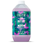 Faith In Nature Natural Lavender & Geranium Body Wash, Relaxing Shower Gel, Vegan & Cruelty Free, No SLS or Parabens, 5L Refill Pack