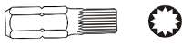 Jonnesway Końcówka Spline Xzn M14x30mm 6-Kąt 10Mm (D10m30m14a)