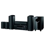 ONKYO 5.1.2Ch Home Cinema Receiver and Speaker Package. 160 Watts per Channel. Includes 2x Front, 2x Surround, 1x Centre Spekaers and 1x Subwoofer.  Dolby Atmos and DTS:X Playback Tthrough 5.1.2 Channels. (p/n: HTS5915B)