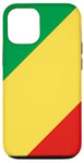 Coque pour iPhone 12/12 Pro Drapeau de la République du Congo Proud Patriot Souvenir Fan