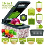 16 in 1 Vegetable Chopper Fruit Salad Mandolin Slicer Food Dicer Cutter Peeler