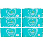 Pampers Fresh Clean Baby Scent Wipes 52 Wipes x 6