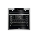 AEG 6000 Steam Oven BPS555060M, Built In Electric Single Oven, 71L Capacity, Pyrolytic Self Clean, Multilevel Cooking, Antifingerprint Coating, LED Display, Child lock, Stainless Steel
