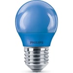 Philips E27 klotlampa, 3,1W, blå