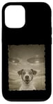 Coque pour iPhone 12/12 Pro Jack Russell Chien Selfie Vieux Téléphone Photo Drôle Observation OVNI